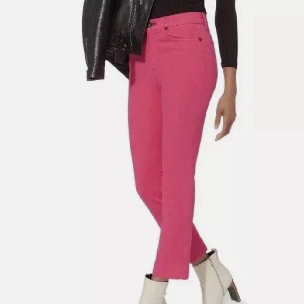 PAIGE Barbie pink skyline ankle peg jeans size 26 - Picture 1 of 13